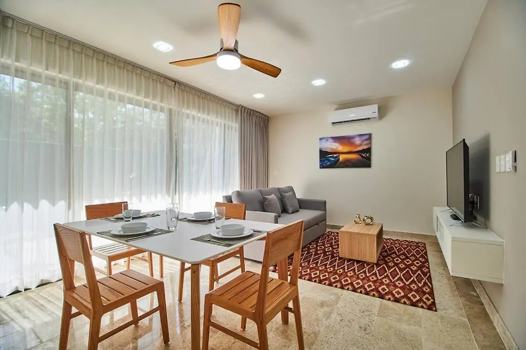 Ferienwohnung Lujoso Departamento Con Acceso Privado A La Piscina Tulum Apartment