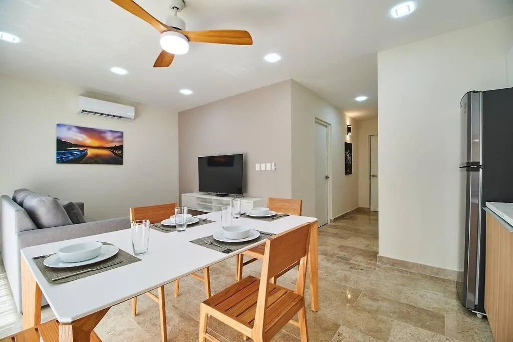 Apartment Ferienwohnung Lujoso Departamento Con Acceso Privado A La Piscina Tulum